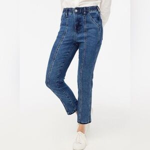 J. Crew NWT Women's Medium Wash Straight Leg Blue Denim Jeans
